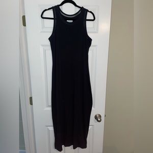 Columbia Maxi Dress with Mesh Detail